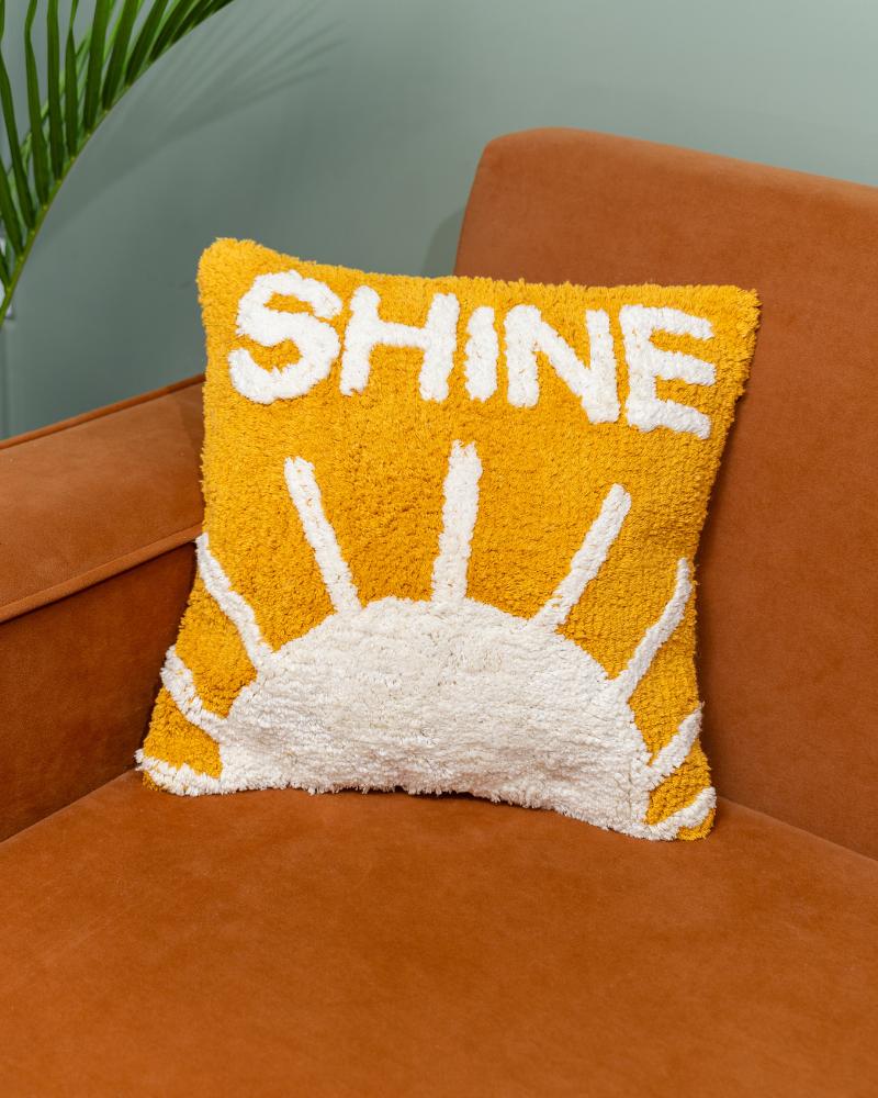 Atrangi Studio Rise & Shine Tufted Cushion Cover