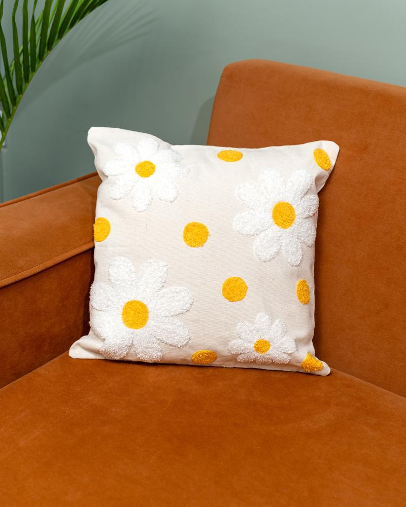 Atrangi Studio Oopsie Daisy Tufted Cushion Cover