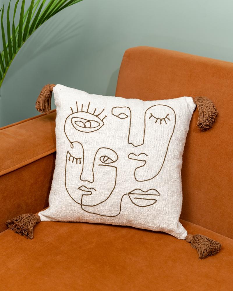Atrangi Studio Thelma & Louise Tufted Cushion Cover