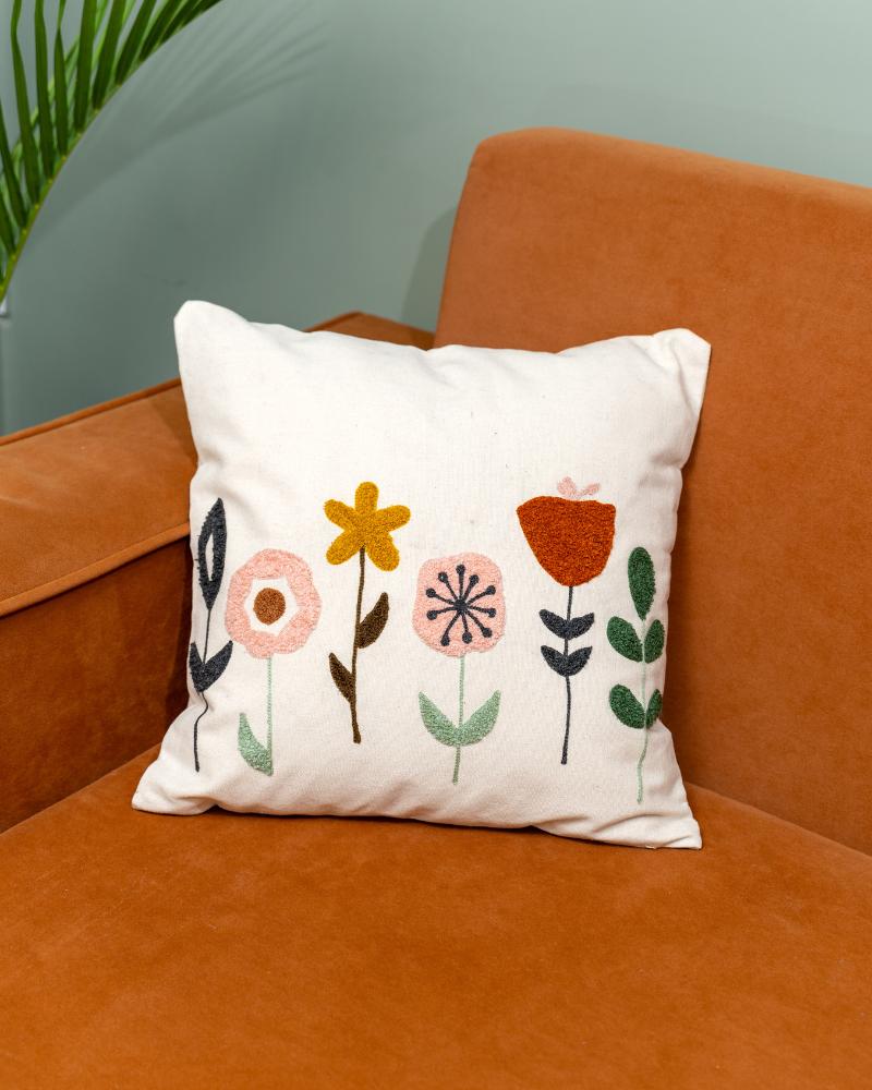 Atrangi Studio Petal Power Tufted Cushion Cover