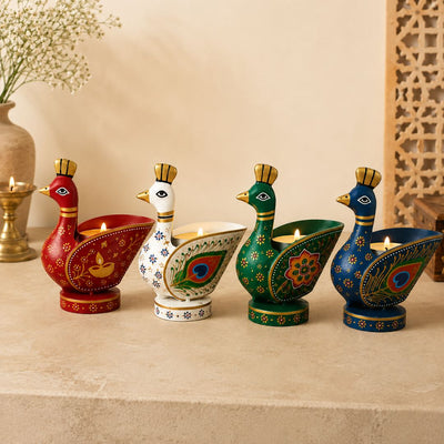 Royal Mayur Iron Tealight Holder (Set Of 4)