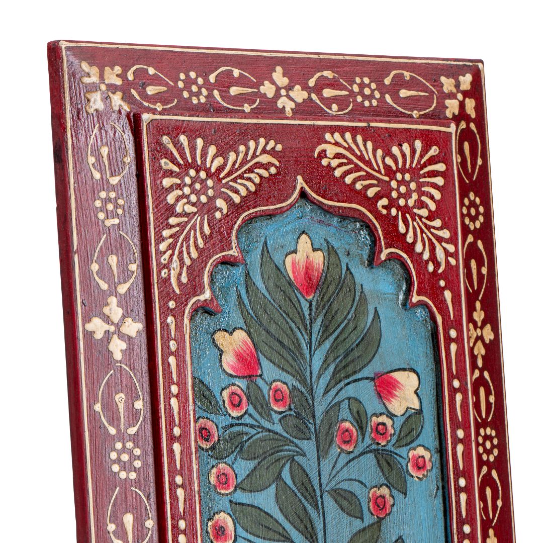 Red Handpainted Wooden Wall Frame