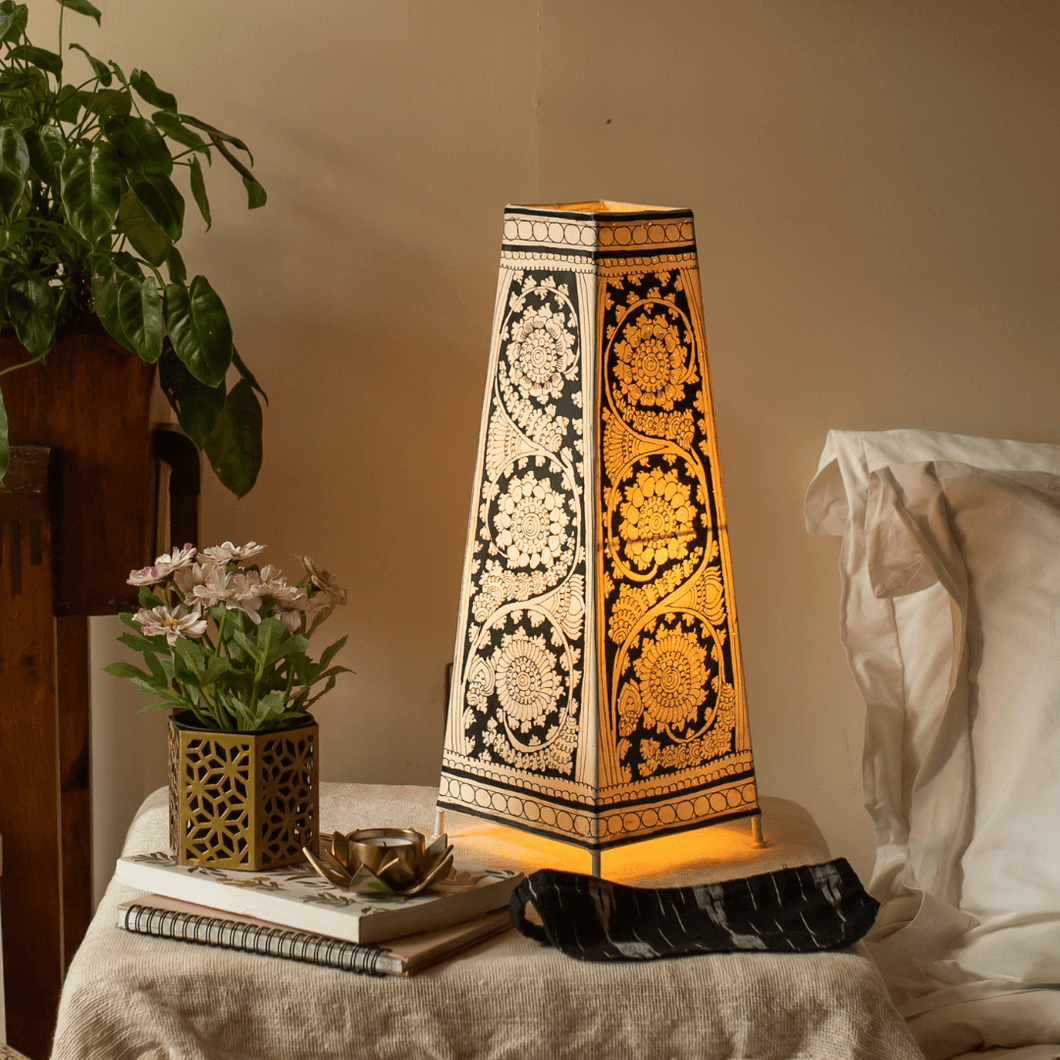 Moonflower Leather Lamp