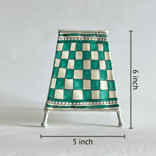 Load image into Gallery viewer, Checkers Leather Lamp
