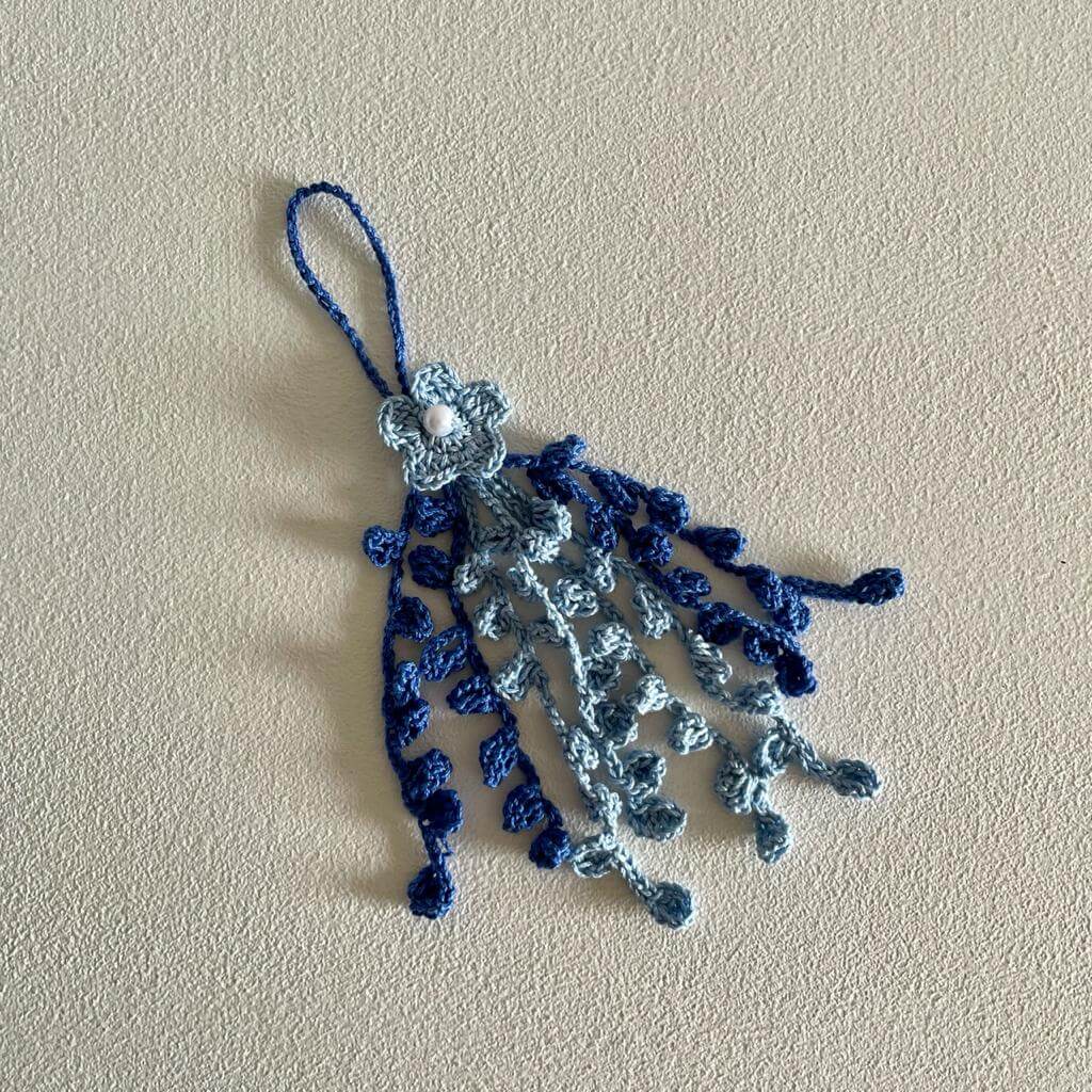 Flower Crochet Lumba Blue