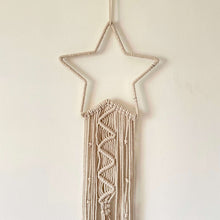 Load image into Gallery viewer, Macrame Star Dreamcatcher Wall Hanging
