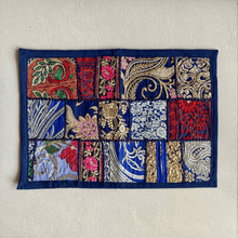 Load image into Gallery viewer, Dark Blue Patchwork Table Mats
