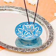 Load image into Gallery viewer, Assorted Blue Pottery Agarbatti Stand (Set Of 2)
