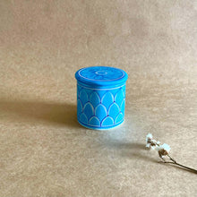 Load image into Gallery viewer, Blue Pottery Jar - Light Blue
