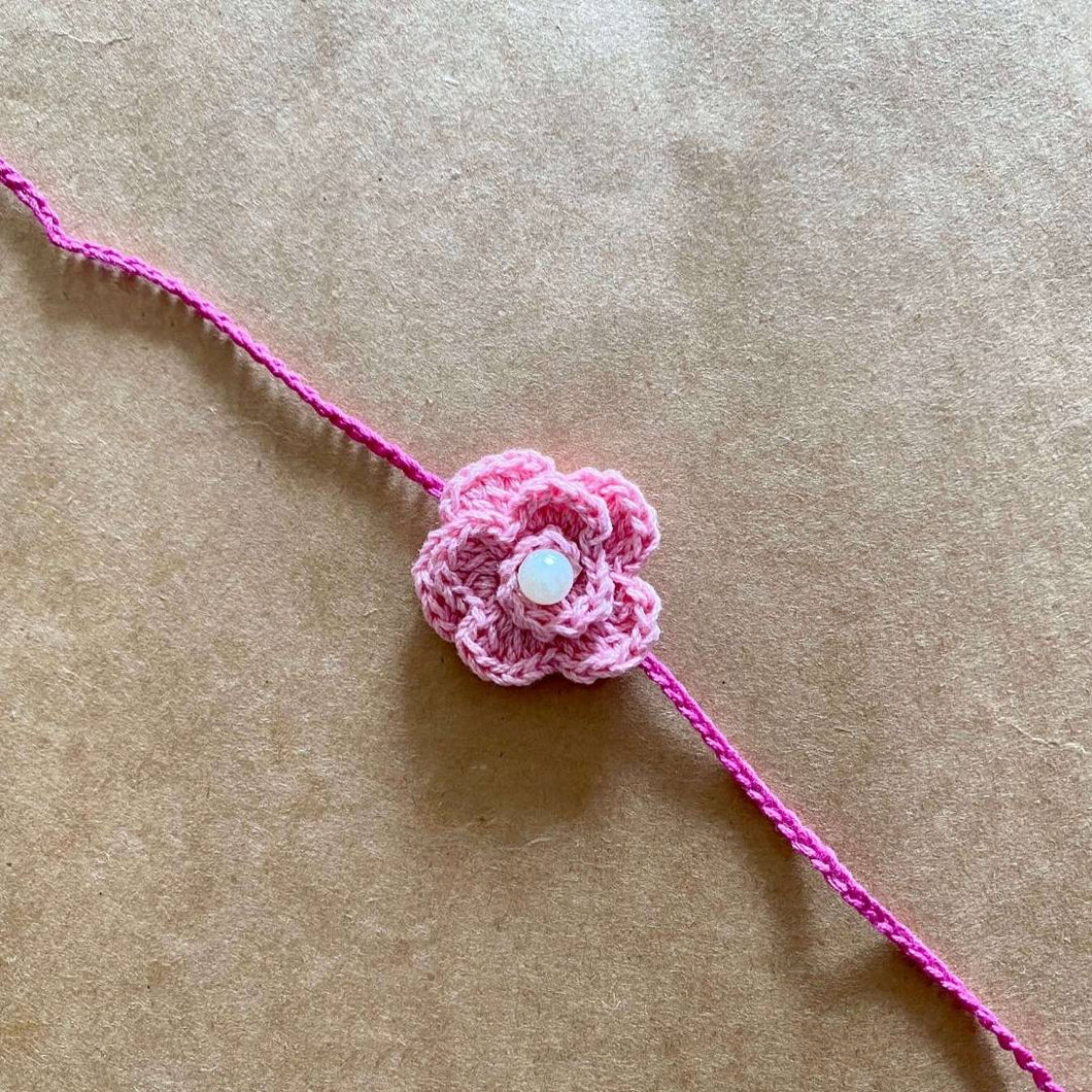 Rose Crochet Rakhi | Atrangi Studio