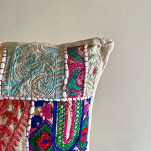 Load image into Gallery viewer, White Patchwork Cushion Cover
