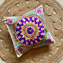 Load image into Gallery viewer, Mandala Aari Embroidery Cushion Cover
