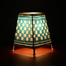 Load image into Gallery viewer, Checkers Leather Lamp
