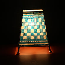 Load image into Gallery viewer, Checkers Leather Lamp
