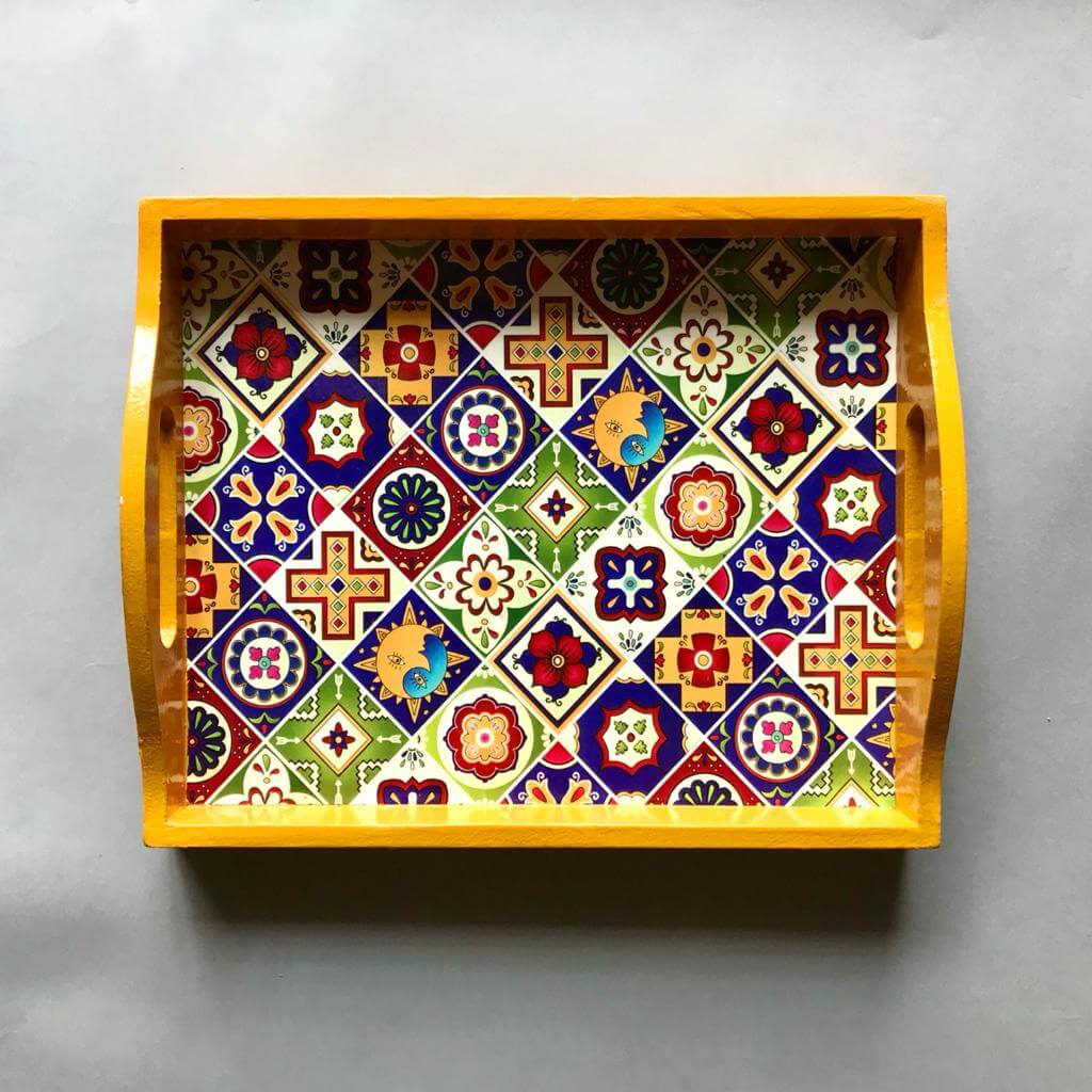 Retro Tiles Tray